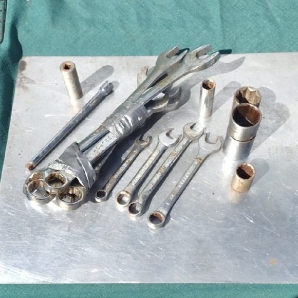 Silver Wrench and Socket Set - Picture 1 of 5